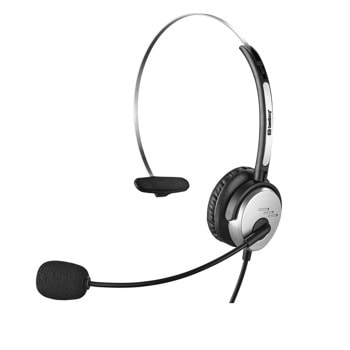 Слушалки Sandberg Saver, микрофон, mono, USB, лента за глава, сиви | JAR Computers слушалки sandberg usb mono saver 326-14