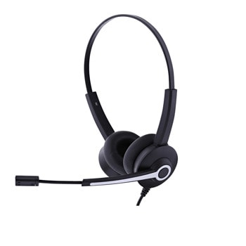 Слушалки TNB Activ 200S, микрофон, 3.5mm жак, USB, черни | JAR Computers Слушалки TNB Activ 200S