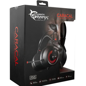 слушалки white shark caracal черни