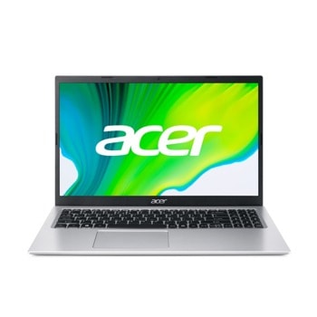Лаптоп Acer Aspire 3 A315-35 (NX.A6LEX.00L)(сребрист), двуядрен Jasper Lake Intel Celeron N4500 1.1/2.8 GHz, 15.6" (39.62 cm) Full HD Anti-Glare Display, (HDMI), 8GB DDR4, 512GB SSD, 2x USB 3.0, No OS | JAR Computers Acer Aspire 3 A315-35 NX.A6LEX.00L