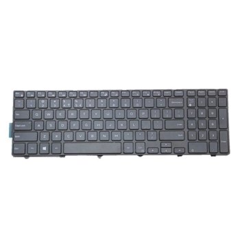 Клавиатура за лаптоп Dell, съвместима със серия Inspiron 3541 3542 5547 5551 5748 5749 Vostro 3549, черна, US/UK, с кирилица | JAR Computers Клавиатура за Inspiron 3541/42 5547/51 5748 US/UK