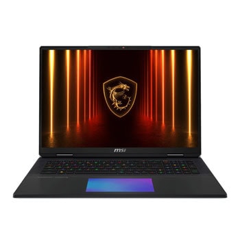 Лаптоп MSI Titan 18 HX AI A2XWJG (9S7-182421-479), двадесет и четириядрен Intel Core Ultra 9 285HX 2.8/5.5 GHz, 18" (45.72 cm) 4K/UHD+ IPS 120Hz Anti-Glare Display & GF RTX 5090 24GB, (HDMI), 64GB DDR5, 6TB SSD, 2x Thunderbolt 5, Windows 11 Pro | JAR Computers 180s Titan 18 HX AI A2XWJG 9S7-182421-479