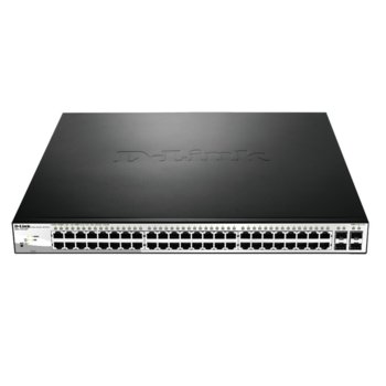 Суич D-Link DGS-1210-52P, 1000Mbps, 52 port, PoE, SFP | JAR Computers D-Link DGS-1210-52P