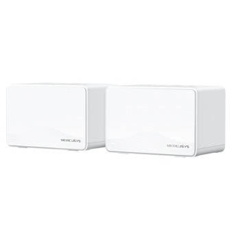 Мрежеста система Mercusys Halo H25BE(2-pack), 3600Mbps, 2.4GHz (688Mbps)/ 5 GHz (2880Mbps), Wireless BE, 3x 10/100/1000Mbps WAN/LAN, 2 бр. | JAR Computers Mercusys Halo H25BE(2-pack)