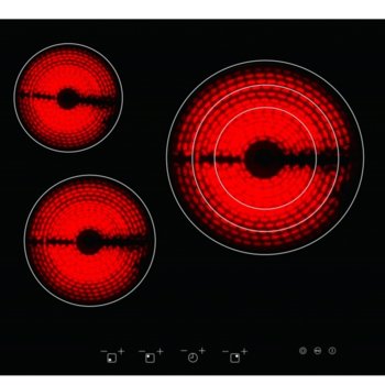 Плот за вграждане Arielli ACH-573T, 3 нагревателни зони, индикатор за остатъчна топлина, сензорно управление, черен | JAR Computers ARIELLI MG17052 ACH-573T