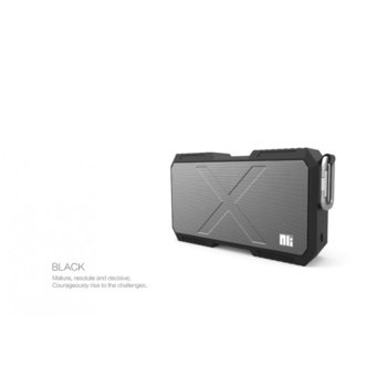 Тонколона Nillkin X-MAN, 2.0, USB, Bluetooth, AUX, черна, безжична, преносима, с вградена батерия | JAR Computers Nillkin X-MAN black