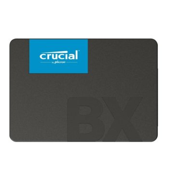 Памет SSD 2TB, Crucial BX500, SATA 6Gb/s, 2.5"(6.35 cm), скорост на четене 540 MB/s, скорост на запис 500 MB/s | JAR Computers Crucial 2TB BX500 CT2000BX500SSD1