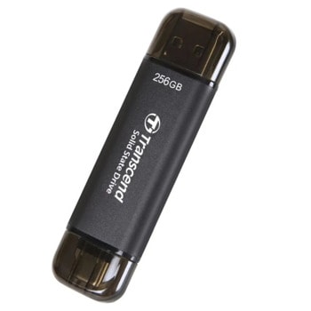 Памет SSD 256GB Transcend ESD310 (TS256GESD310C), USB-A + USB-C, скорост на четене до 1050MB/s, скорост на запис до 950MB/s | JAR Computers Transcend ESD310 256GB TS256GESD310C