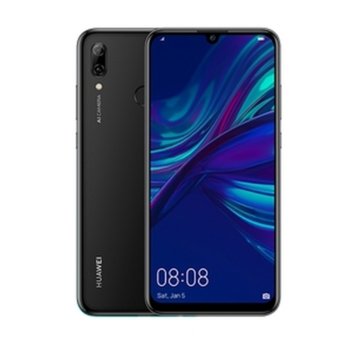 Huawei P Smart 2019, Midnight Black + Silicon Prot