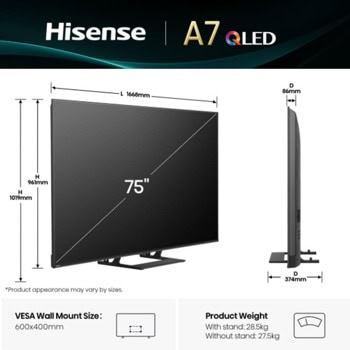 Hisense 75A7Q | JAR Computers Hisense 75A7Q