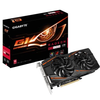 Видео карта Radeon RX480, 4GB, Gigabyte GV-RX480G1 GAMING-4GD, PCI-E 3.0, GDDR5, 256 bit, DisplayPort, HDMI, DVI | JAR Computers Gigabyte Radeon RX 480 G1 Gaming 4G GA-VC-RX480G1