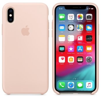 Apple iPhone XS Silicone Case - Pink Sand