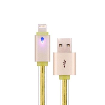 Devia Neo USB A(м) към Lighting(м) 1m gold