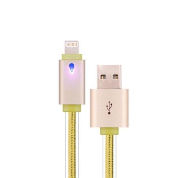 Кабел Devia Neo, USB A(м) към Lighting(м), 1m, златен | JAR Computers Devia Neo USB A(м) към Lighting(м) 1m gold