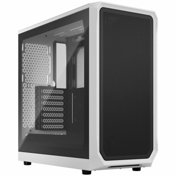 Кутия Fractal Design Focus 2 White TG, ATX/mATX/mITX, 2x USB 3.0, прозорец, бяла, без захранване | JAR Computers Fractal Design Focus 2 White TG FD-C-FOC2A-02