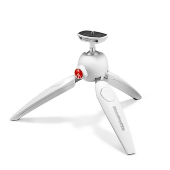 Мини трипод Manfrotto Pixi Evo, мин/макс. височина 6-19.5 cm, 2.5 кг. товароносимост, алуминий, бял | JAR Computers Manfrotto Pixi Evo