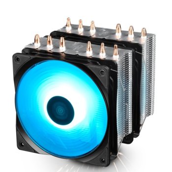 Охлаждане за процесор DeepCool NEPTWIN RGB, съвместимост с Intel LGA 1151/1150/1155/1366/2066/2011-v3/2011/775 & AMD AM4/FM2+/FM2/FM1/AM3+/AM3/AM2+/AM2, RGB подсветка | JAR Computers DeepCool NEPTWIN RGB DP-MCH6-NT-A4RGB
