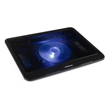 Охлаждаща поставка за лаптоп Modecom Silent Fan MC-CF13, 1 вентилатор с подсветка, черна | JAR Computers Modecom Silent Fan MC-CF13 Black