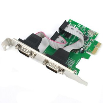 PCI-Е към 2x Serial RS232 (17555) | JAR Computers PCI-Е to 2x Serial RS232 17555