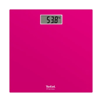 Кантар Tefal Premiss PP1403V0, до 150 кг. натоварване, възможност за избор на мерни единици (kg/lb/st), розов | JAR Computers Tefal Premiss PP1403V0