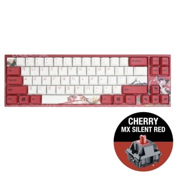 Клавиатура Ducky Miya Koi 65 Cherry MX Silent Red
