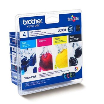 Brother LC980 Value Multipack (DCP-165C-MFC-295CW-
