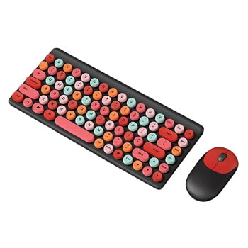 Комплект клавиатура и мишка QW02, безжични, 1200dpi, USB, черни | JAR Computers Комплект клавиатура и мишка QW02 6158