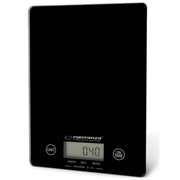 Кухненски кантар Esperanza EKS002K, дигитален, до 5 кг капацитет, LCD дисплей, черен image