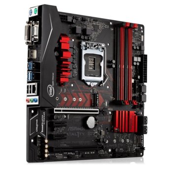 Дънна платка ASRock Fatal1ty H270M Performance, H270, LGA1151, DDR4, PCI-E (HDMI&DVI&VGA)(Quad CFX), 6x SATA 6Gb/s, 2x M.2(2280) sockets, 3x USB 3.0, 1x USB 3.0 TypeC, micro ATX | JAR Computers ASRock Fatal1ty H270M Performance