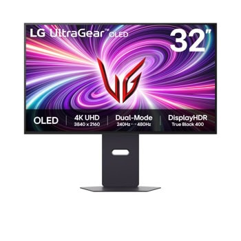Монитор LG 32GS95UV-B, 31.5" (80.01 cm) OLED панел, 240Hz, 4K/UHD, 0.03ms, 250cd/m2, DisplayPort, HDMI, USB | JAR Computers LG 32GS95UV-B