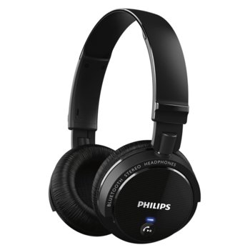 Philips Bluetooth стерео слушалки, цвят: черен
