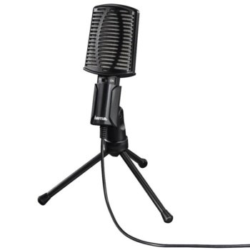 Микрофон Hama MIC-USB Allround, USB, трипод, 2m кабел, черен image