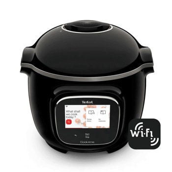 Мултифункционален уред за готвене Tefal CY912831 EPC Cook4me Touch, 6l вместимост, 13 програми за готвене, 1600W, черен | JAR Computers Мултикукър Tefal CY912831 EPC Cook4me Touch