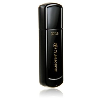 Памет 32GB USB Flash Drive, Transcend JetFlash 350, USB 2.0, черна | JAR Computers Transcend 32GB JetFlash 350