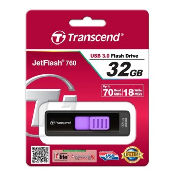 Transcend 32GB JETFLASH 760 (Purple), USB 3.0