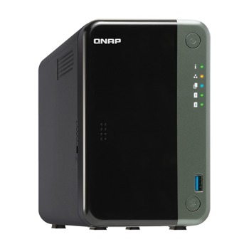 Мрежови диск (NAS) Qnap TS-253D-4G, четириядрен Intel Celeron J4125 2.7 GHz, без твърд диск (2x 3.5-inch SATA 6Gb/s), 4GB DDR4, 2x 2.5 Gigabit Ethernet, HDMI, 65W | JAR Computers Qnap TS-253D-4G