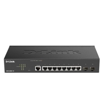 Суич D-Link DGS-2000-10, 10 порта, 8x 10/100/1000, 2x 100/1000 SFP | JAR Computers D-Link DGS-2000-10