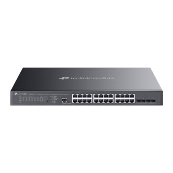 Суич TP Link Omada SG3428XMPP, 28 порта, 16x 10/100/1000Mbps RJ-45 PoE+, 8x 10/100/1000Mbps RJ-45 PoE++, 4x SFP+ | JAR Computers TP Link Omada SG3428XMPP