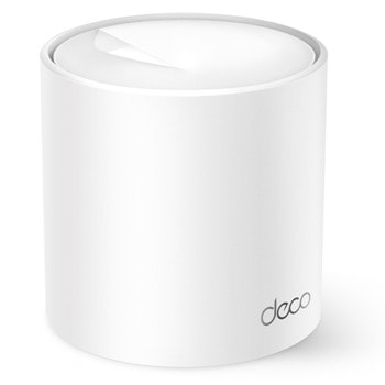 Безжична Mesh Wi-fi система TP-Link Deco X10 (1 pack), 1500Mbps, 2.4GHz (300 Mbps)/ 5GHz (1201 Mbps), Wireless AX, 2x 10/100/1000 Mbps RJ45, 2 вътрешни антени | JAR Computers TP-Link Deco X10 (1-pack)