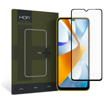 Протектор от закалено стъкло /Tempered Glass/ за Xiaomi Poco C40, Hofi Glass Pro Plus Tempered Glass 2.5D, черен/прозрачен | JAR Computers Hofi Glass Pro Plus 2.5D за Xiaomi Poco C40