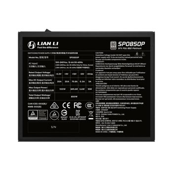 Lian Li SP850P Black G9P.SP0850P.B000.EU