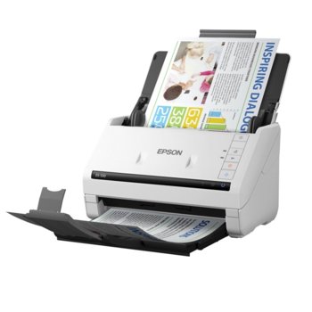 Скенер Epson WorkForce DS-530N, 600 x 600 dpi, A4, двустранно сканиране, ADF, USB 3.0, LAN 10/100/1000 Base-T | JAR Computers Epson WorkForce DS-530N B11B226401BT
