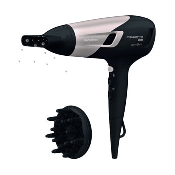 Сешоар Rowenta Studio Dry Glow CV5831, 2100W, 2 степени на скорост, 3 температури, йонен генератор, черен | JAR Computers Сешоар Rowenta Studio Dry Glow CV5831 CV5831F0