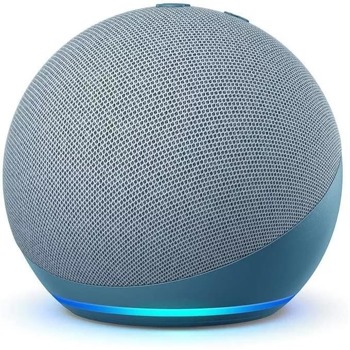 Смарт колонка Amazon Echo Dot 4, 3W, микрофон, Wi-Fi, Bluetooth, AUX, гласов асистент, синя image
