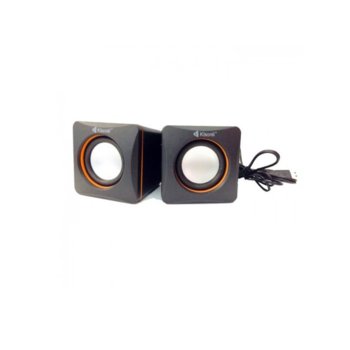 Тонколони Kisonli V400, 2.0, 6W (2x 3W), USB, 3.5mm jack, черни | JAR Computers Kisonli V400 USB