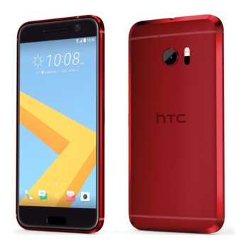 HTC 10 Lava Red + Transcend 32GB micro SDHC