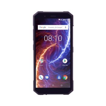 Смартфон myPhone Hammer Energy 18x9 (черен), поддържа 2 sim карти, 5.7" (14.47 cm) IPS capacitive touchscreen HD дисплей, четириядрен Cortex-A53 1.5GHz, 3GB RAM, 23GB Flash памет (+ microSD слот), 13.0 & 8.0 & MPix камера, Android 8.1, 254g | JAR Computers myPhone Hammer Energy 18x9, Черен