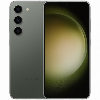 Смартфон Samsung Galaxy S23 (зелен), поддържа 2 sim карти, 6.1" (15.49 cm) Dynamic AMOLED 2X, 120Hz дисплей, осемядрен Qualcomm SM8550 Snapdragon 8 Gen 2 3.2 Ghz, 8GB RAM, 256GB Flash памет, 50.0 + 12.0 + 10.0 & 12.0 Mpix камера, Android, 167 g. image