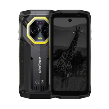 Смартфон Ulefone Armor Mini 20 Pro 5G (черен), поддържа 2 SIM карти, 4.7" (11.93cm) HD+ IPS 90Hz дисплей, осемядрен MediaTek Dimensity 6300 2.4 GHz, 8GB RAM, 256GB Flash памет (+microSD слот), 50 + 64 & 32 Mpix камери, Android | JAR Computers Ulefone Armor Mini 20 Pro 5G