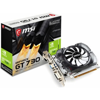 Видео карта Nvidia GF GT 730, 2GB, MSI N730-2GD3V3, PCI-E 2.0, DDR3, 128-bit, HDMI, DVI, VGA | JAR Computers MSI N730-2GD3V3